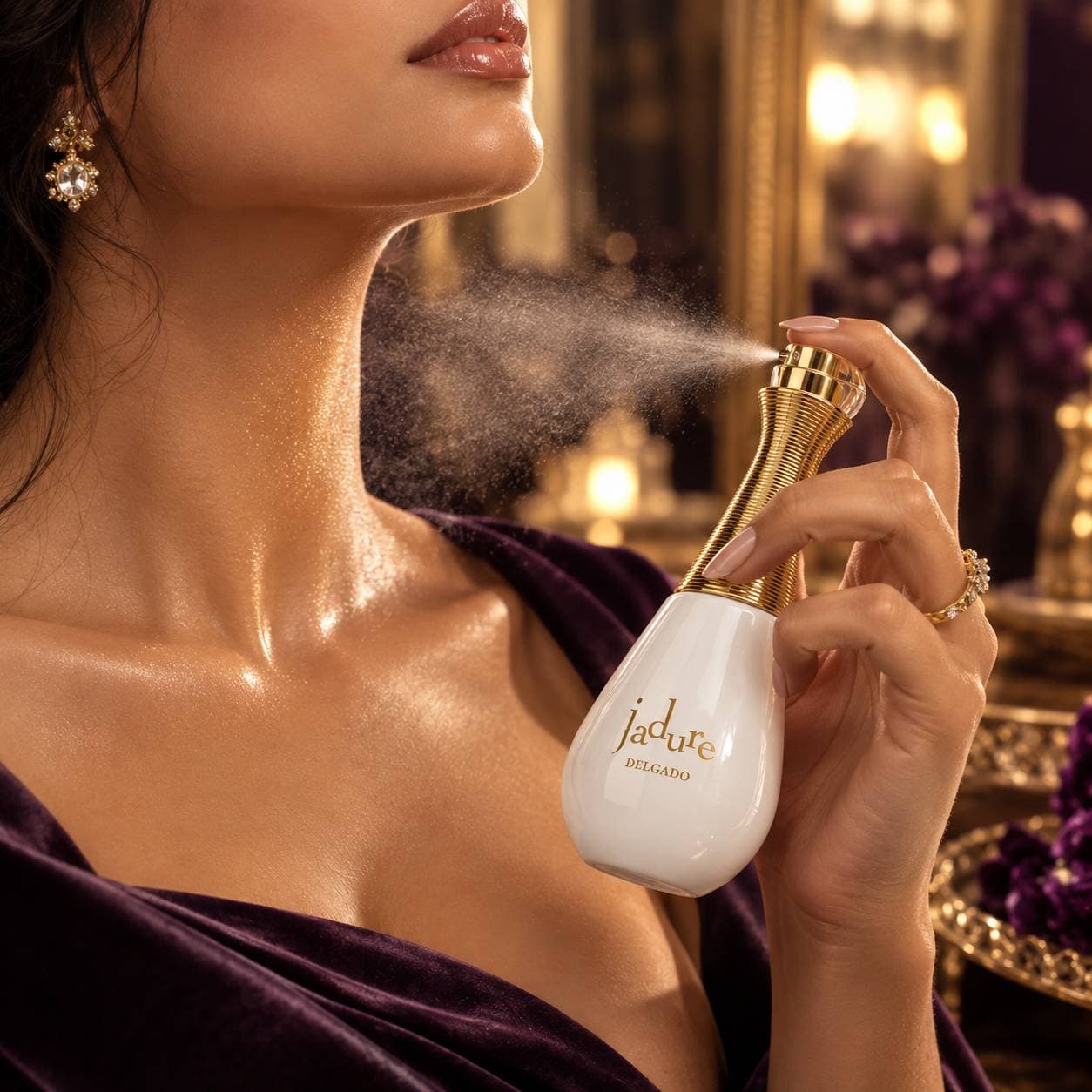 ادکلن جیبی زنانه دلگادو مدل ۲۵ میل (برگرفته از رایحه لوکس و محبوب جی‌ادور - J'adore) - عکس 2