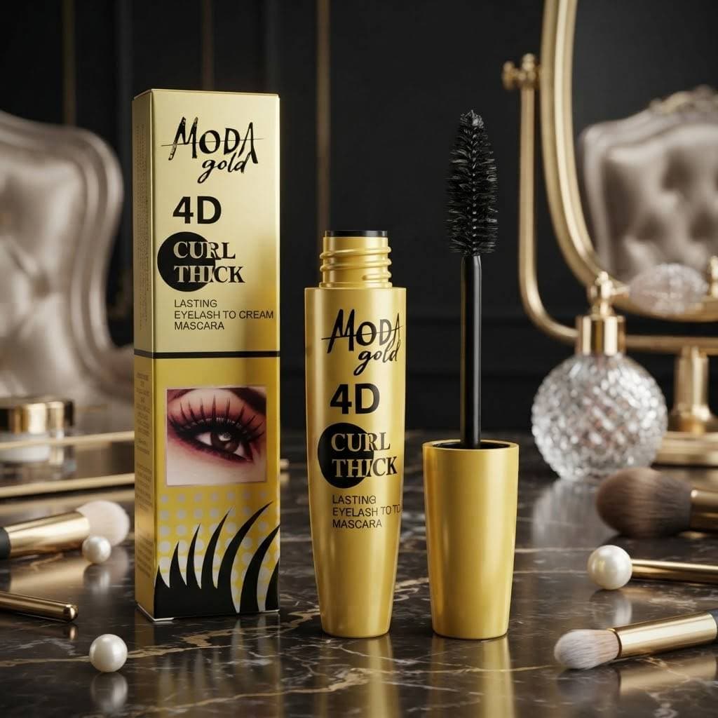 ریمل ۴ بعدی مودا گلد مدل کرل تیک | Moda Gold 4D Curl Thick Mascara - عکس 3