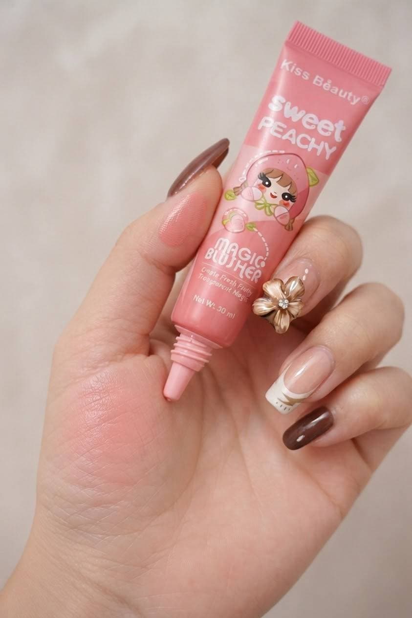 رژگونه جادویی هلو – Kiss Beauty Sweet Peachy Magic Blusher 30 ml - عکس 2
