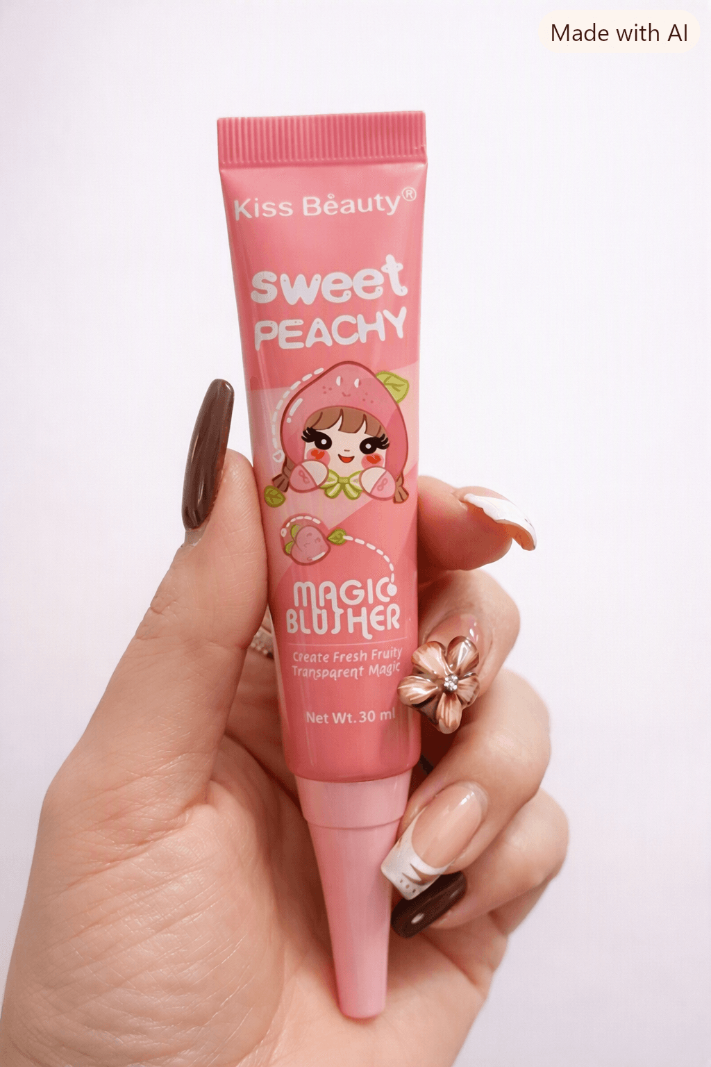 رژگونه جادویی هلو – Kiss Beauty Sweet Peachy Magic Blusher 30 ml - عکس 3